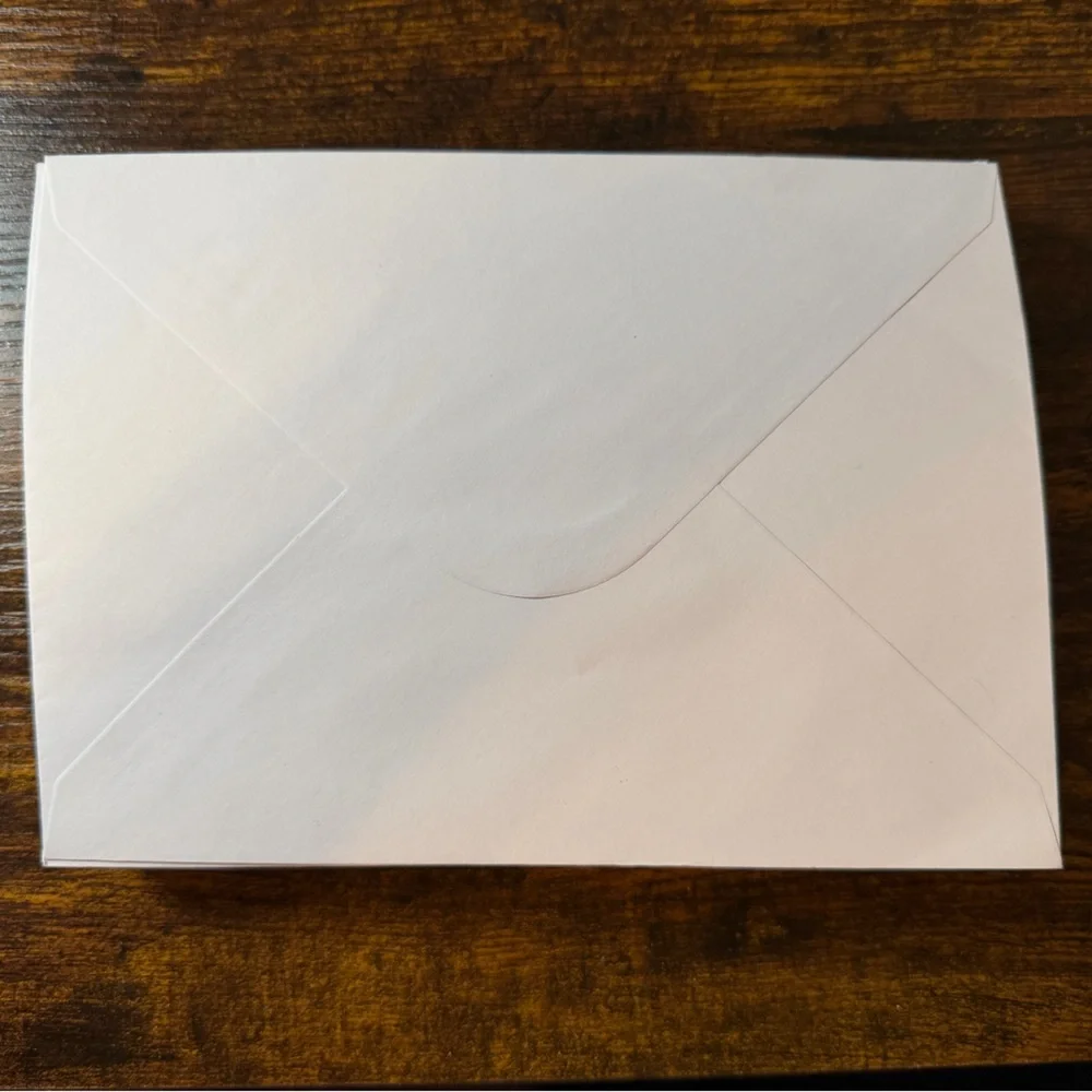 50 White Envelopes 5 1/4 inch x 7 1/4 in Blank Greeting Card Envelopes